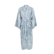 Cotton Samurai Coat Secret Garden Design - Cashmere Blue