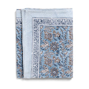 Cotton Tablecloth Indian Summer Design - Blue