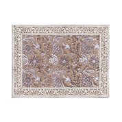 Cotton Placemat Indian Summer - Beige/Lavender