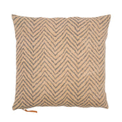 Linen Cushion Cover Chevron Design - Blue