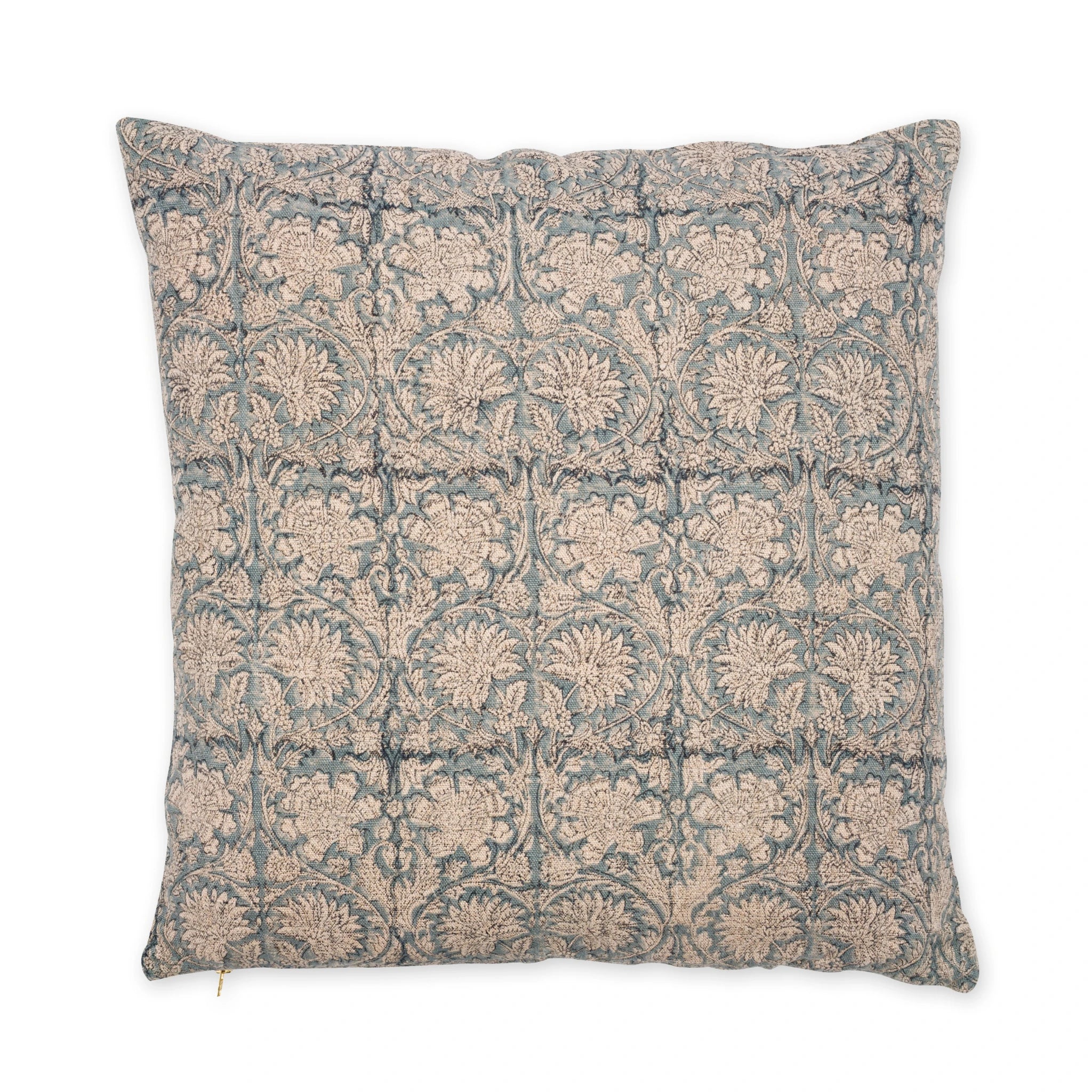 Linen Cushion Cover Paradise Design - Blue