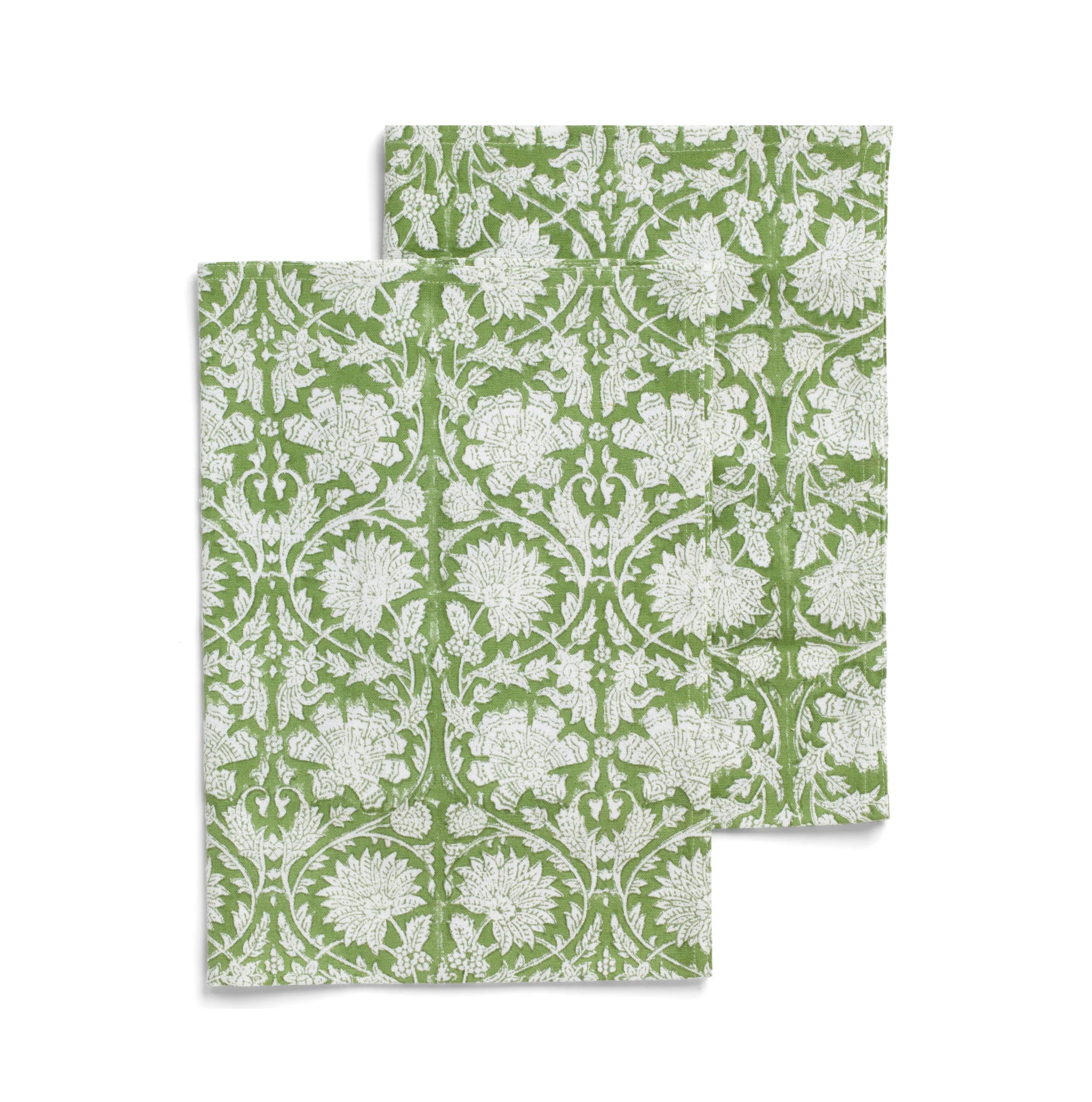 Cotton Kitchen Towel Paradise Design - Green