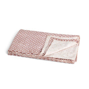 Cotton Hand Quilted Throw Medallion Design - Fuchsia Rose