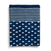 Cotton Tablecloth Indigo - Drop Design