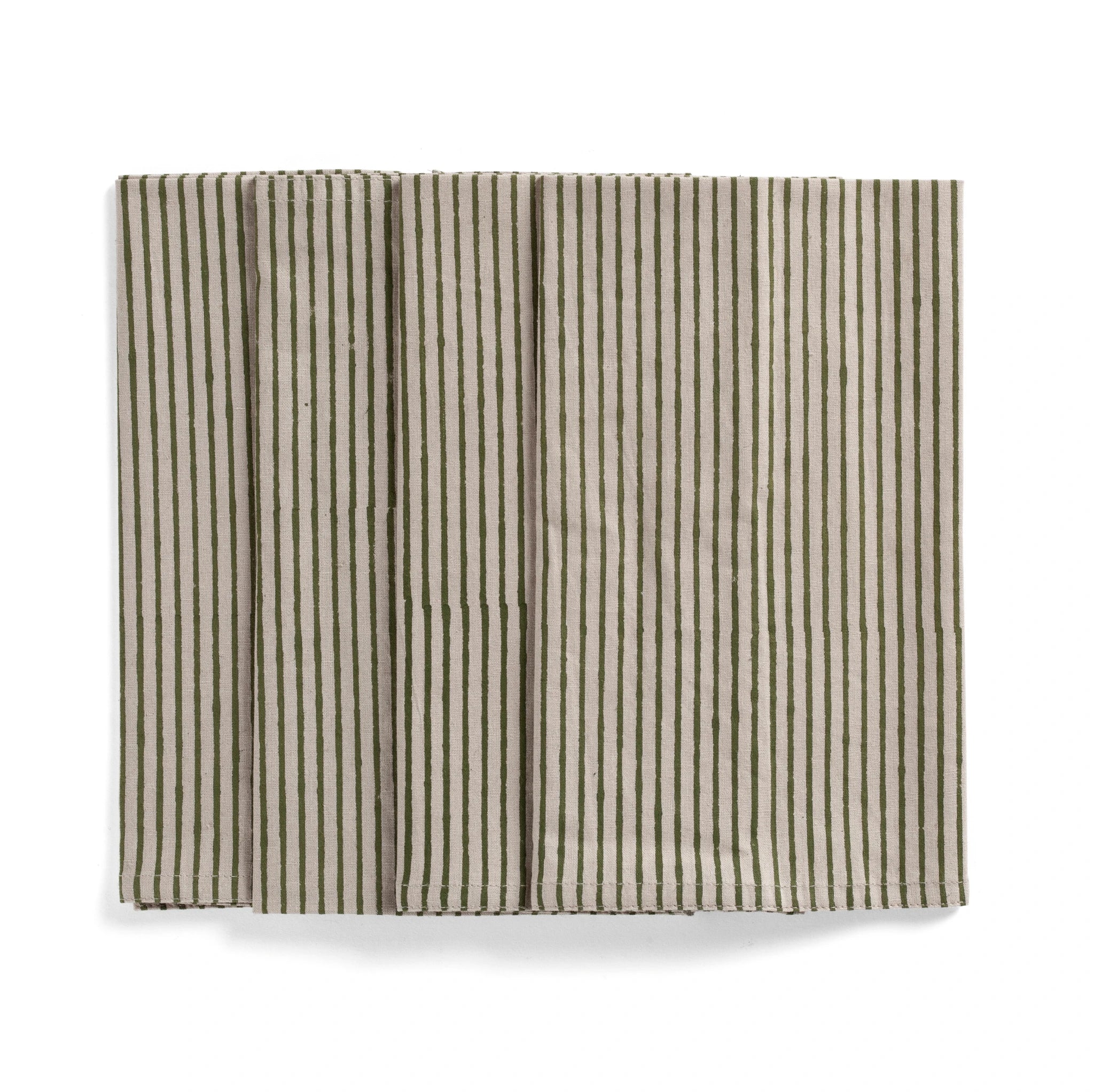 Cotton Napkin Stripe Design Set of 4