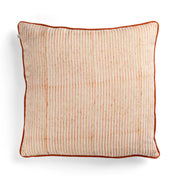 Cotton Cushion Cover Multi Stripe Design - Orange