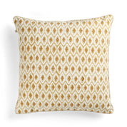 Cotton Cushion Cover Cross Design - Yellow Olive