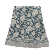 Linen Tablecloth Indian Rose - Denim Blue