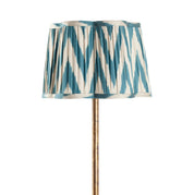 Silk Ikat lampshade - Blue