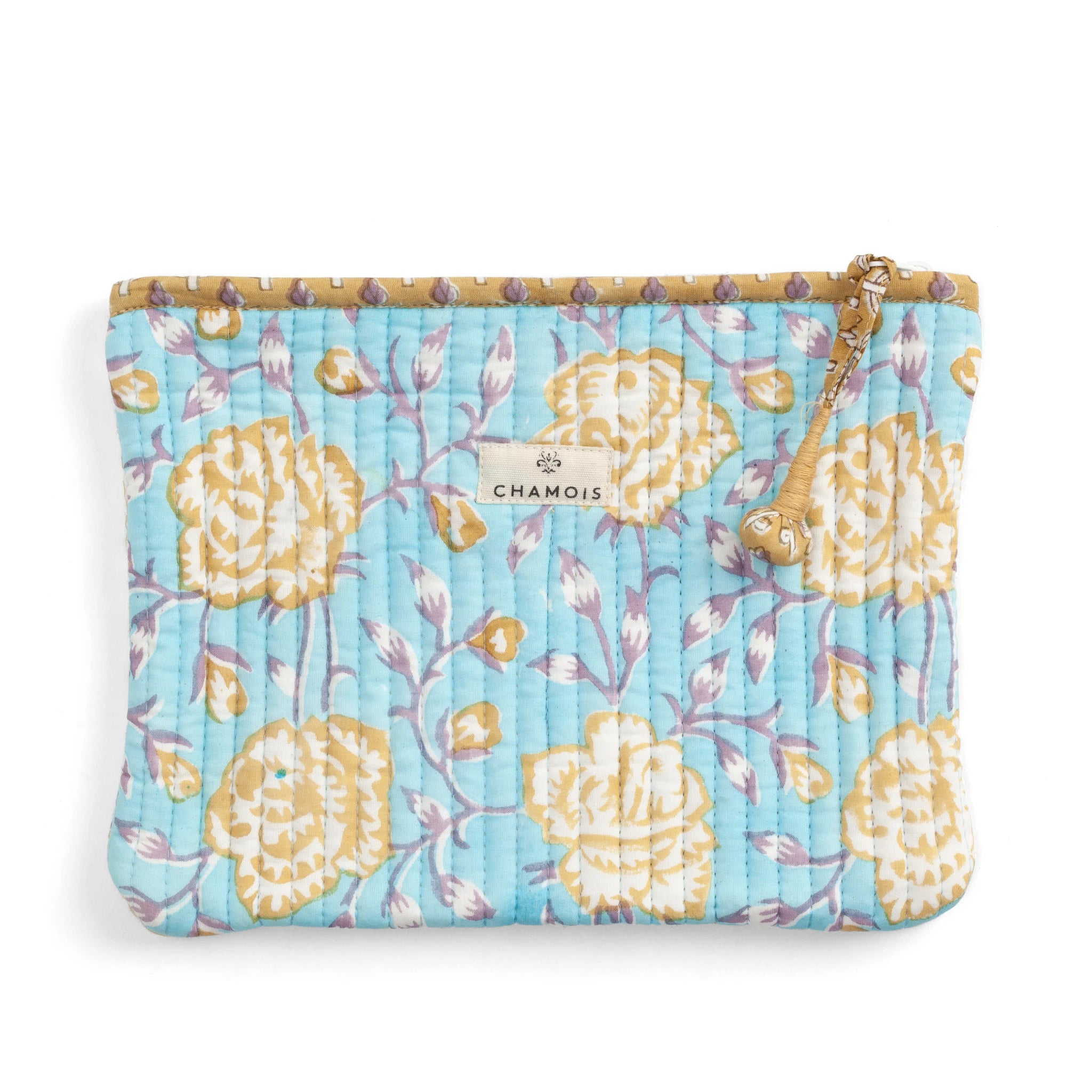 Cotton Pouch Rose Design - Medium 25x18cm