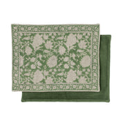 Linen Reversible Placemat Indian Rose - Red - PRE ORDER FOR SPRING