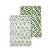 Cotton Kitchen Towel Kalini - Green Set of 2