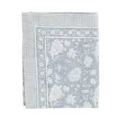 Cotton Tablecloth Indian Rose - Dusty Blue