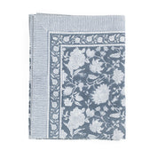 Cotton Tablecloth Indian Rose - True Navy