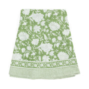 Cotton Tablecloth Indian Rose - Green Tea