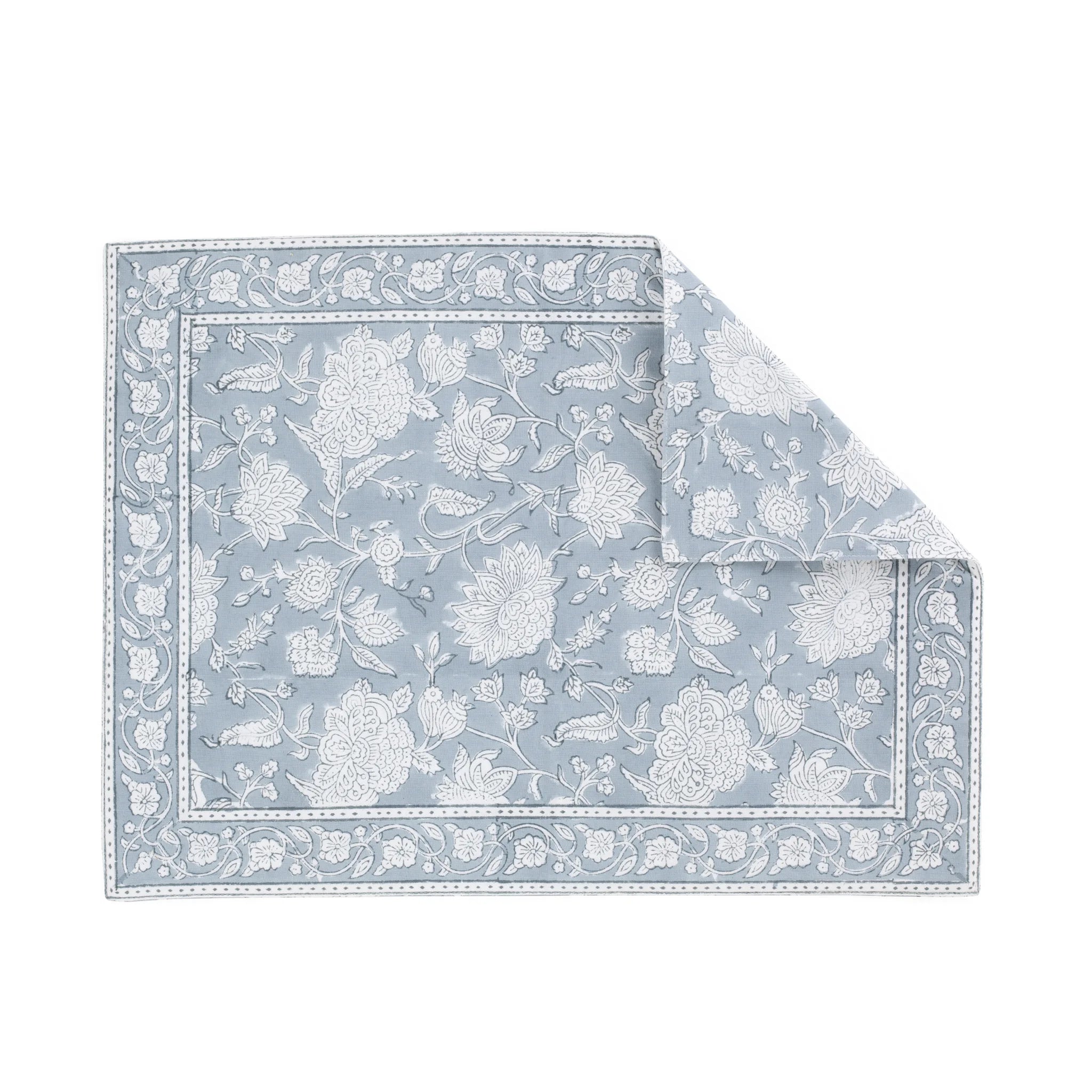 Cotton Reversible Placemat Indian Rose