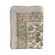 Linen Tablecloth Parrot - Blue