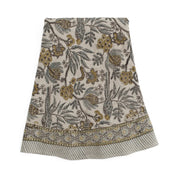 Linen Tablecloth Parrot - Blue