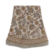 Linen Tablecloth Parrot - Rust