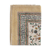 Cotton Tablecloth Samode - Ochre, Blue & Green