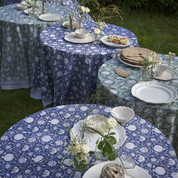 Cotton Tablecloth Tangier Pomegranate - Blue