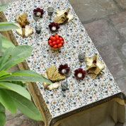 Cotton Napkin Samode Butti - Ochre & Blue - PRE ORDER FOR SPRING