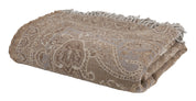 Pure Wool Fringed Throw Paisley