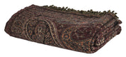 Pure Wool Fringed Throw Paisley