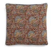 Linen Cushion Cover Oriental Design - Mustard