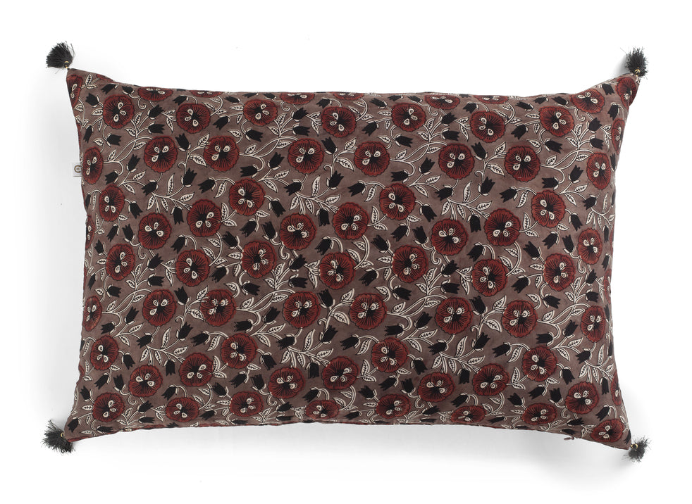 Modal Cushion Covers with Tassle - Rose Burgundy