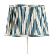 Silk Ikat lampshade - Blue