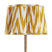 Silk Ikat lampshade- Tumeric