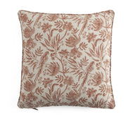 Linen Cushion Cover Parrot - Rust - PRE ORDER FOR SPRING