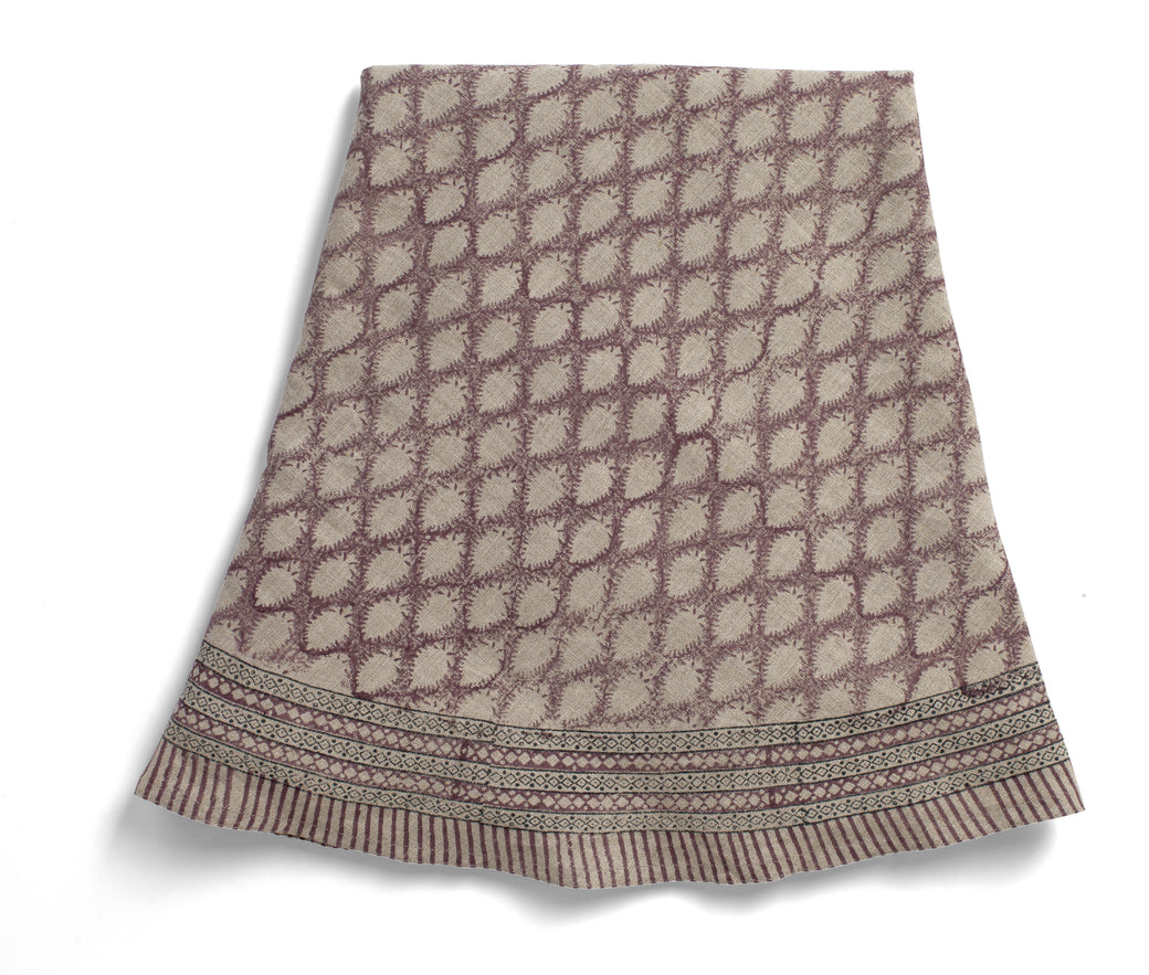 Linen Tablecloth Cypress Design - Rose