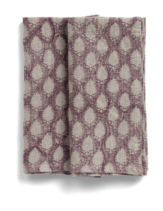 Linen Tablecloth Cypress Design - Rose