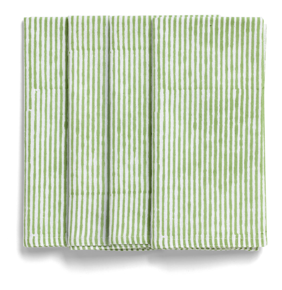 Cotton Napkin Stripe Design - Green