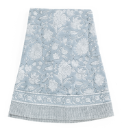 Cotton Tablecloth Indian Rose - Dusty Blue