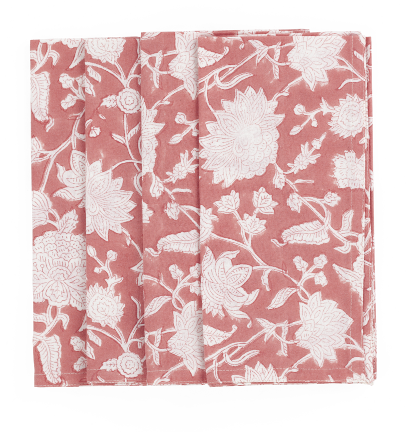 Cotton Napkin Indian Rose