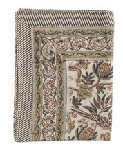 Linen Tablecloth Parrot - Rust - PRE ORDER FOR SPRING