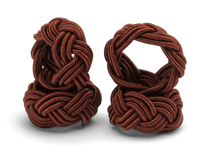 Napkin Ring Corded Design - Set of 4