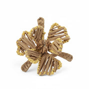 Napkin Ring Flower Raffia - Natural - Set of 2
