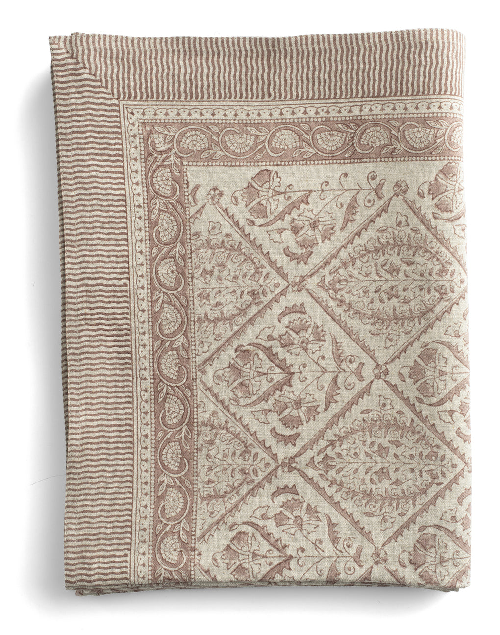 Linen Tablecloth Jaipur - Old Rose