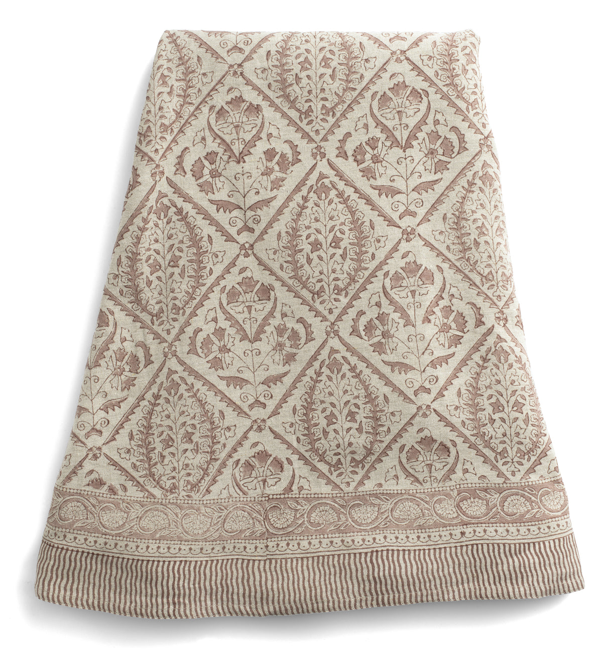 Linen Tablecloth Jaipur - Old Rose