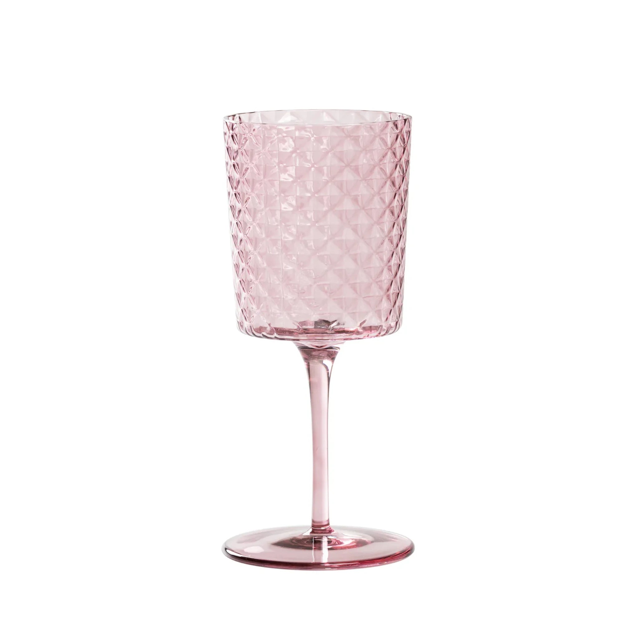 ISOLANO Handmade Coloured Wine Glass Set of 2