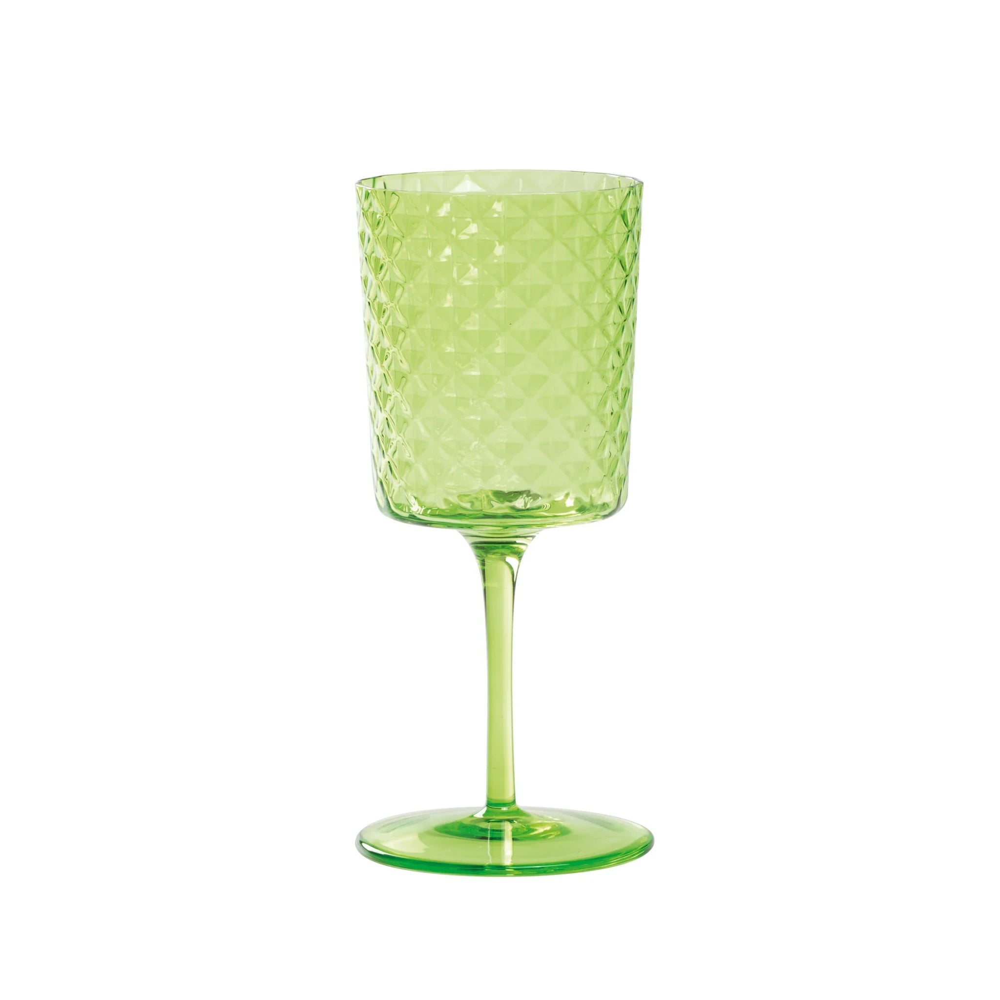 ISOLANO Handmade Coloured Wine Glass Set of 2