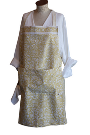 Apron Margerita Design - Yellow Olive