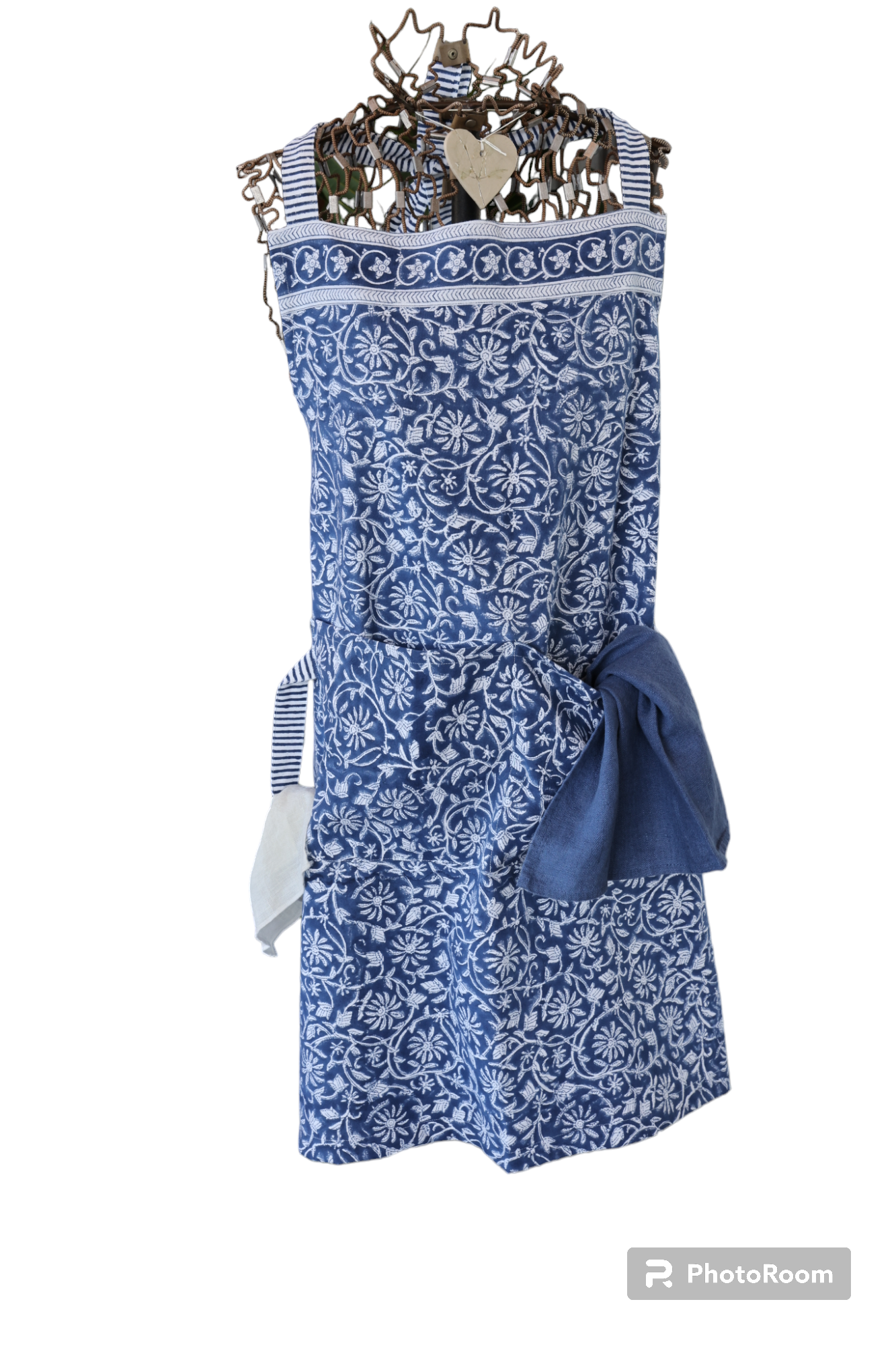 Apron Margerita Design - Navy Blue