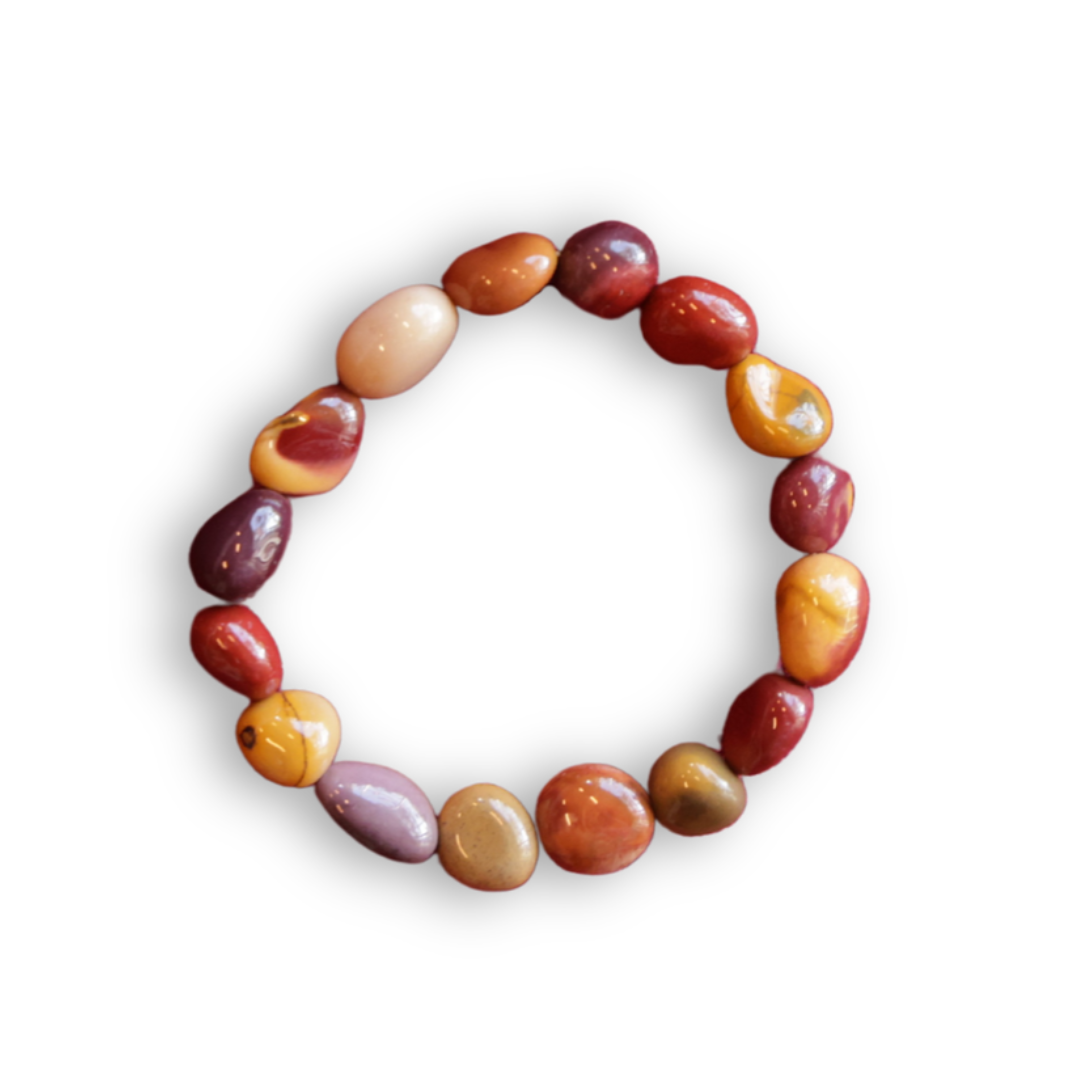Gemstone Napkin Ring - Mookaite Set 4