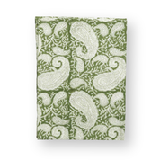 Cotton Kitchen Towel Big Paisley - Forest Green