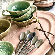 Large Oval Server - Powder Pink